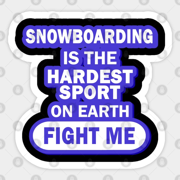 Men's Boys Snowboard Kite Snow Piste Powder Sticker by FindYourFavouriteDesign